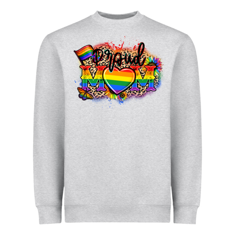 Proud Mom Leopard Heavyweight Sweatshirt by NancyCooperArtShop | Teevron