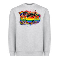 Heather Grey Proud Mom leopard Heavyweight Sweatshirt - NancyCooperArtShop