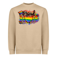 Mushroom Proud Mom leopard Heavyweight Sweatshirt - NancyCooperArtShop