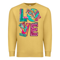 Antique Gold love with nail elements bbs Premium Sweatshirt - BundleAndBundleShop