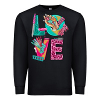 Black love with nail elements bbs Premium Sweatshirt - BundleAndBundleShop