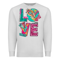 Dove Grey love with nail elements bbs Premium Sweatshirt - BundleAndBundleShop