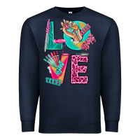 Navy love with nail elements bbs Premium Sweatshirt - BundleAndBundleShop