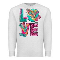 Oatmeal Heather love with nail elements bbs Premium Sweatshirt - BundleAndBundleShop