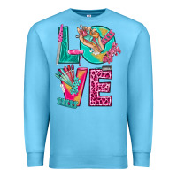 Ocean Blue love with nail elements bbs Premium Sweatshirt - BundleAndBundleShop