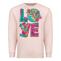 Pale Pink love with nail elements bbs Premium Sweatshirt - BundleAndBundleShop
