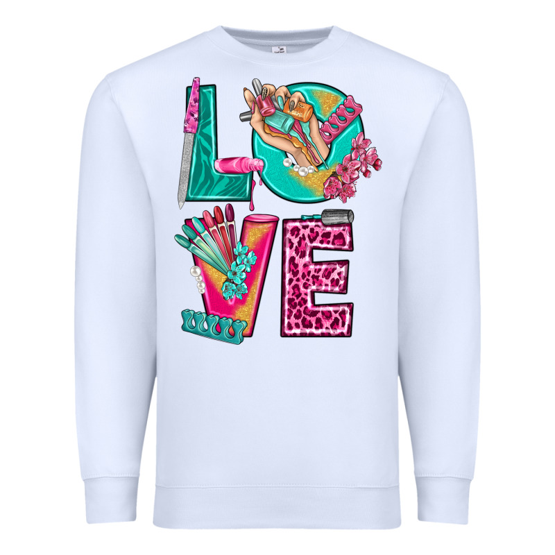 Love With Nail Elements Bbs Premium Sweatshirt by BundleAndBundleShop | Teevron