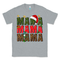 Heather Grey Christmas Mama Classic Tee - BundleAndBundleShop