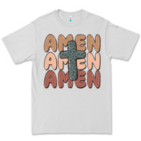 Dove Grey amen Premium Tee - MaliasSmallBusiness
