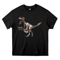 Black Deinonychus Heavy Core Tee - LillyAllenDesigns