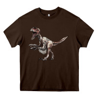 Chocolate Brown Deinonychus Heavy Core Tee - LillyAllenDesigns