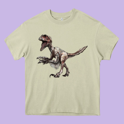 Deinonychus Heavy Core Tee Designed By Lillyallendesigns