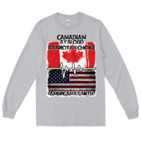 Moon Dust American By Birth Canadian By Blood Patriot By Choice Long Sleeve Tee - Bettercallsaul