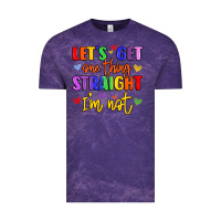 Cloud Purple celebrate pride with colorful text Vintage Tee - LillyAllenDesigns
