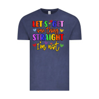 Vintage Denim celebrate pride with colorful text Vintage Tee - LillyAllenDesigns
