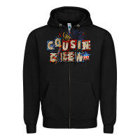 Black Cousin crew 4th of july Zipper Hoodie - CowGirlArtShop