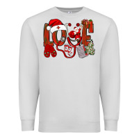 Dove Grey christmas love nurse bbs Premium Sweatshirt - BundleAndBundleShop