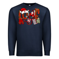 Navy christmas love nurse bbs Premium Sweatshirt - BundleAndBundleShop