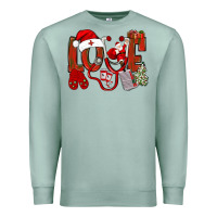 Seafoam christmas love nurse bbs Premium Sweatshirt - BundleAndBundleShop