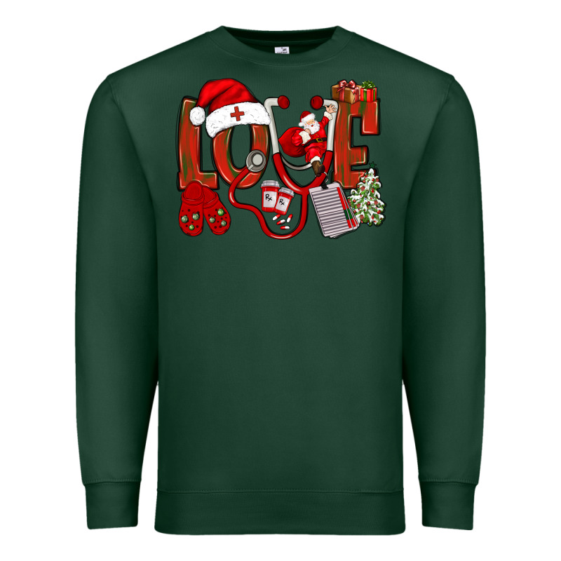 Christmas Love Nurse Bbs Premium Sweatshirt by BundleAndBundleShop | Teevron