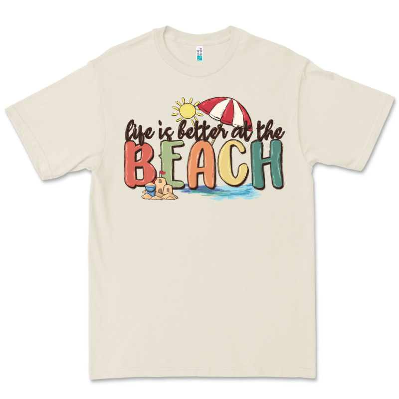 Life Is Better At The Beach Premium Tee by MaliasSmallBusiness | Teevron