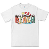 White life is better at the beach Premium Tee - MaliasSmallBusiness