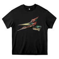 Black Pteranodon Face Heavy Core Tee - LillyAllenDesigns