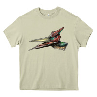 Mossy Pteranodon Face Heavy Core Tee - LillyAllenDesigns