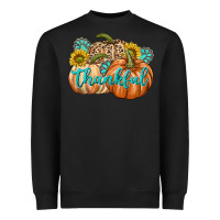 Black Thankful Heavyweight Sweatshirt - texasbilliewilder
