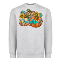 Heather Grey Thankful Heavyweight Sweatshirt - texasbilliewilder
