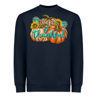Navy Thankful Heavyweight Sweatshirt - texasbilliewilder