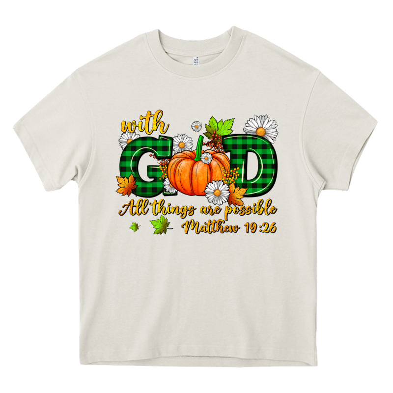With God All Things Are Possible Heavy Core Tee by AdoDesignShop | Teevron