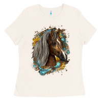 Bone western tennessee horse Ladies Tee - LillyAllenDesigns
