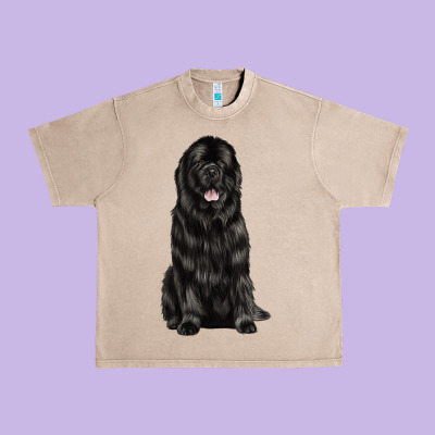 Newfoundland Dog Urban Heavy Tee Designed By Lillyallendesigns
