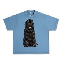 Pebble Blue newfoundland dog Urban Heavy Tee - LillyAllenDesigns