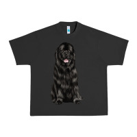 Pigment Black newfoundland dog Urban Heavy Tee - LillyAllenDesigns