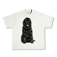 Pistachio newfoundland dog Urban Heavy Tee - LillyAllenDesigns