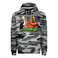 Slate Camo mardi gras pelican crawfish crocodile Premium Hoodie - OliviaCreatesArt