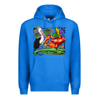 True Royal mardi gras pelican crawfish crocodile Premium Hoodie - OliviaCreatesArt