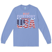 Colony Blue Usa Beat Everybody Long Sleeve Tee - Bettercallsaul