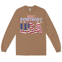 Toasted Coconut Usa Beat Everybody Long Sleeve Tee - Bettercallsaul