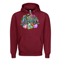Burgundy Easter Mama Happy Easter Day Zipper Hoodie - CowGirlArtShop