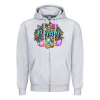 Heather Grey Easter Mama Happy Easter Day Zipper Hoodie - CowGirlArtShop