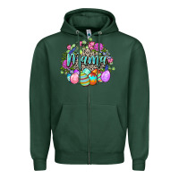 Sports Green Easter Mama Happy Easter Day Zipper Hoodie - CowGirlArtShop