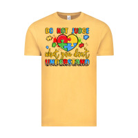 Vintage Mustard puzzle heart inclusivity message Vintage Tee - LillyAllenDesigns