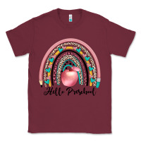 Burgundy hello preschool Classic Tee - JahusDesignShop