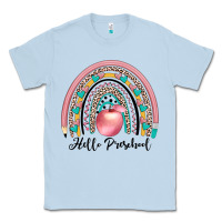 Dusty Blue hello preschool Classic Tee - JahusDesignShop
