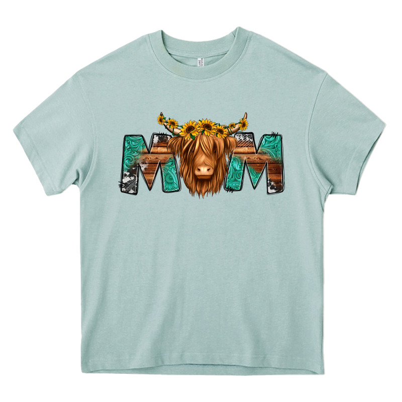 Highland Cow Mom Heavy Core Tee by Jasminsmagicworld | Teevron