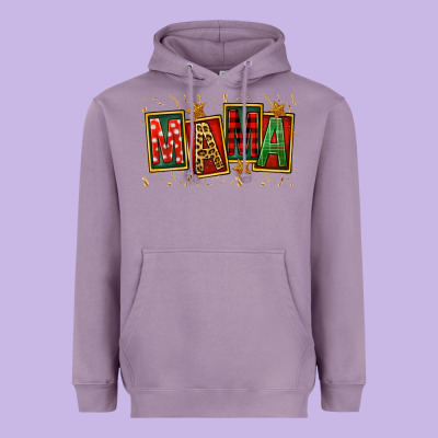 Mama Christmas Mother's Day Heavyweight Hoodie Designed By Fadigitalartstudio