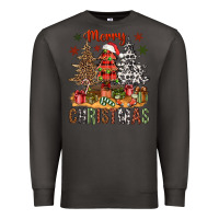 Smoke merry christmas with western trees bbs Premium Sweatshirt - BundleAndBundleShop